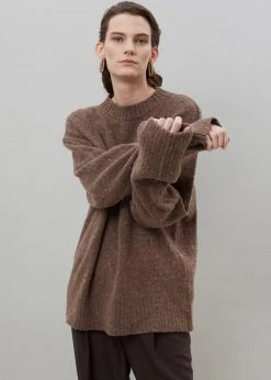 Breathe Abel Speckle Sweater - Brown CLOTHING