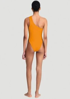 Aexae Knot One Piece Swimsuit - Orange CLOTHING