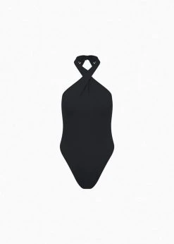CLOTHING Aexae Twist One Piece Swimsuit - Black