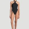 CLOTHING Aexae Twist One Piece Swimsuit - Black