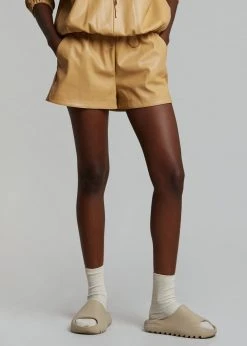 The Frankie Shop CLOTHING Agata Gym Shorts - Butter