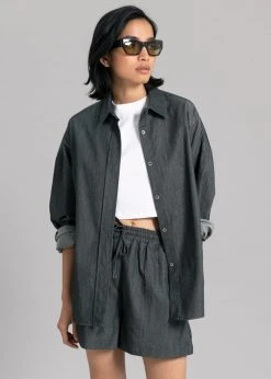 The Frankie Shop Agnes Shorts - Dark Grey