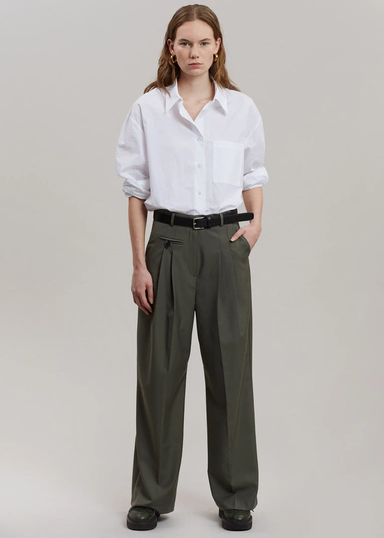 Brick Lane Ainsley Pants - Olive CLOTHING