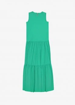 The Frankie Shop Aka Flouncy Long Dress - Green CLOTHING