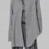 The Frankie Shop CLOTHING Alanis Button Down Shirt - Storm Grey