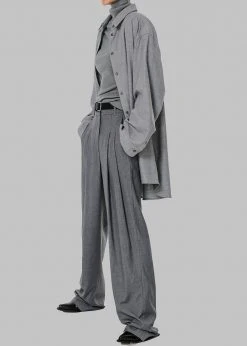 The Frankie Shop CLOTHING Alanis Button Down Shirt - Storm Grey