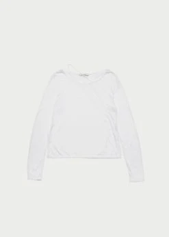 CLOTHING Amomento Asymmetric T-Shirt - White