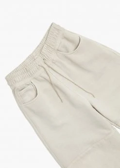 CLOTHING Amomento Drawstring Denim Pants - Beige