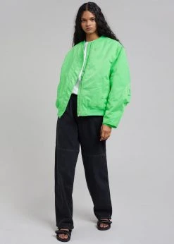 Amomento Drawstring Denim Pants - Black CLOTHING