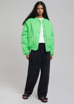 Amomento Drawstring Denim Pants - Black CLOTHING