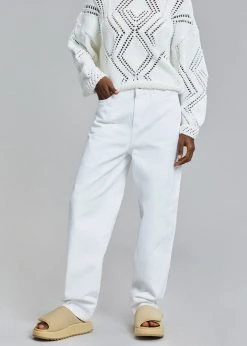 Amomento Recycled Cotton Denim- White