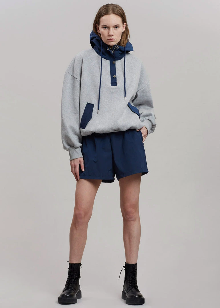 The Frankie Shop Archer Gym Shorts - Navy