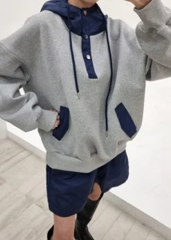 The Frankie Shop Archer Gym Shorts - Navy