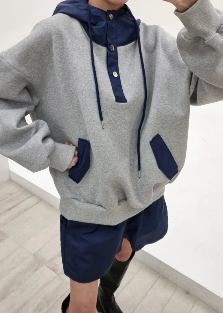 The Frankie Shop Archer Gym Shorts - Navy