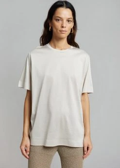 The Frankie Shop CLOTHING Arlo Tee - Oyster