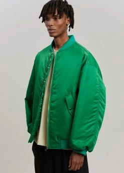 The Frankie Shop CLOTHING Astra Bomber Jacket - Kelly Green