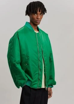 The Frankie Shop CLOTHING Astra Bomber Jacket - Kelly Green