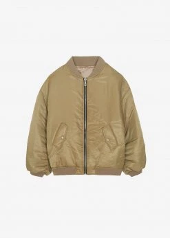 The Frankie Shop Astra Bomber Jacket - Olive