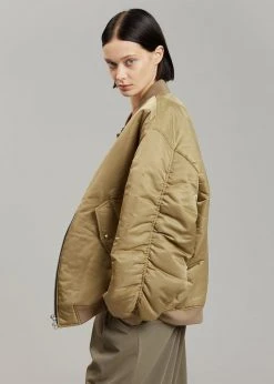 The Frankie Shop Astra Bomber Jacket - Olive