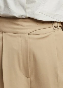 Mellor Aya Belted Suit Shorts - True Tan