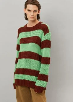Le Smoking CLOTHING Banks Sweater - Brown/Green