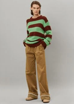 Le Smoking CLOTHING Banks Sweater - Brown/Green
