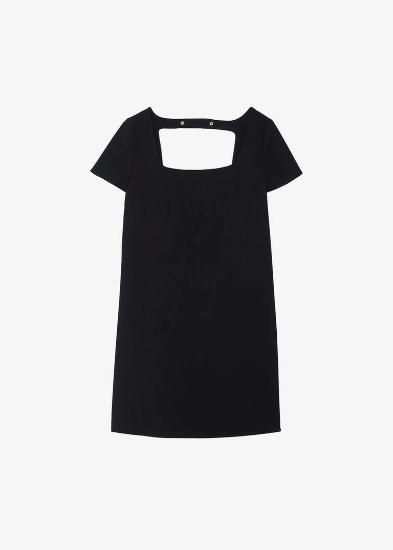 The Frankie Shop Bardot Mini Dress - Black CLOTHING