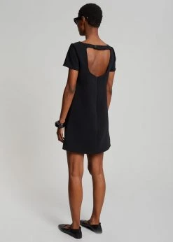 The Frankie Shop Bardot Mini Dress - Black CLOTHING