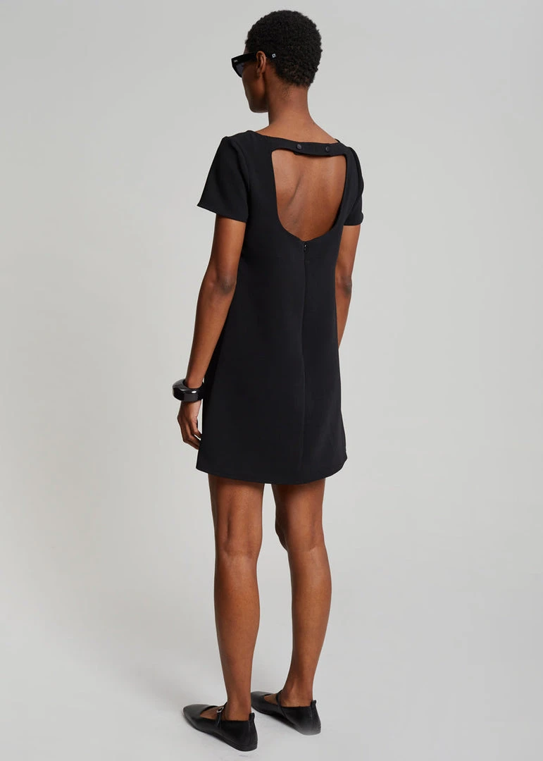 The Frankie Shop Bardot Mini Dress - Black CLOTHING