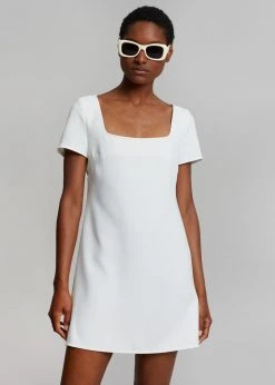 The Frankie Shop Bardot Mini Dress - White