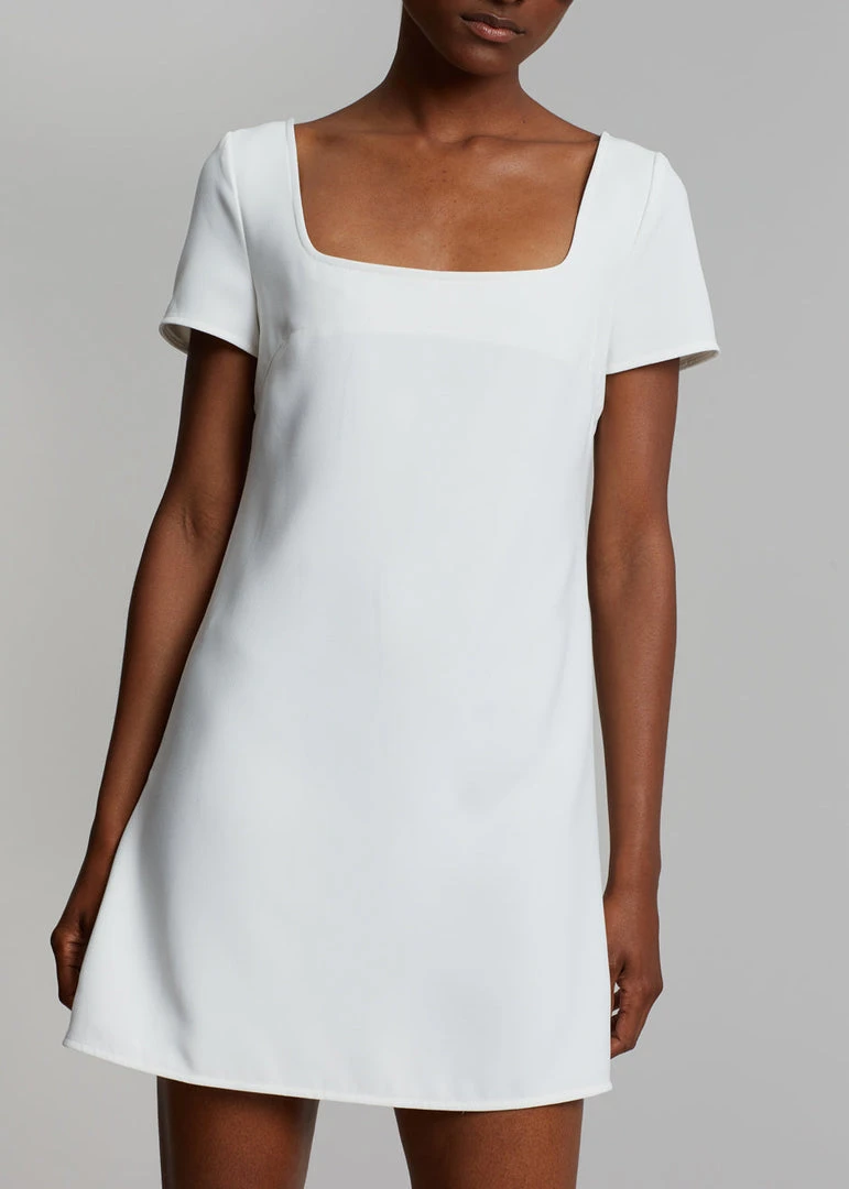 The Frankie Shop Bardot Mini Dress - White