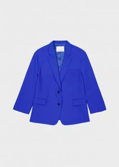 The Frankie Shop CLOTHING Bea Blazer - Cobalt