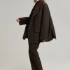The Frankie Shop Bea Blazer - Dark Espresso CLOTHING