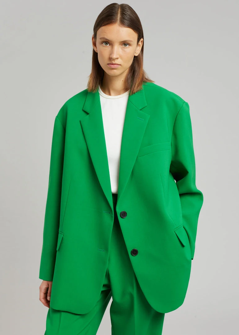 The Frankie Shop CLOTHING Bea Blazer - Kelly Green