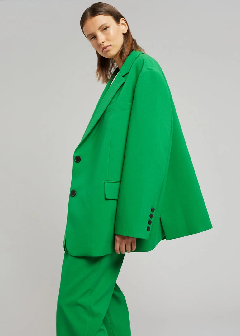 The Frankie Shop CLOTHING Bea Blazer - Kelly Green