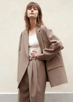 The Frankie Shop Bea Blazer - Latte