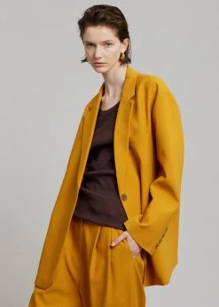 The Frankie Shop Bea Blazer - Mustard