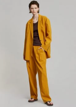 The Frankie Shop Bea Blazer - Mustard