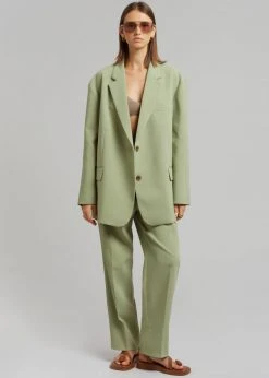 The Frankie Shop Bea Blazer - Sage CLOTHING