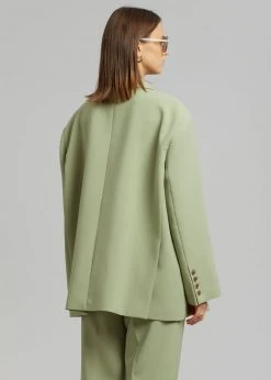 The Frankie Shop Bea Blazer - Sage CLOTHING