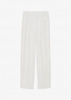 The Frankie Shop CLOTHING Bea Fluid Pinstripe Suit Pants - Off White