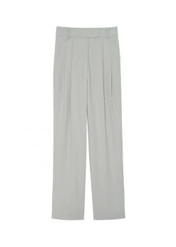 The Frankie Shop Bea Pleated Suit Pants - Grey