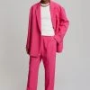 The Frankie Shop Bea Suit Pants - Fuchsia