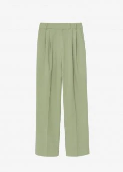 The Frankie Shop Bea Suit Pants - Sage CLOTHING