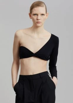 Beaufille Cropped Kuma Blouse - Black CLOTHING