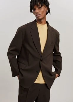 The Frankie Shop Beo Blazer - Dark Espresso Men