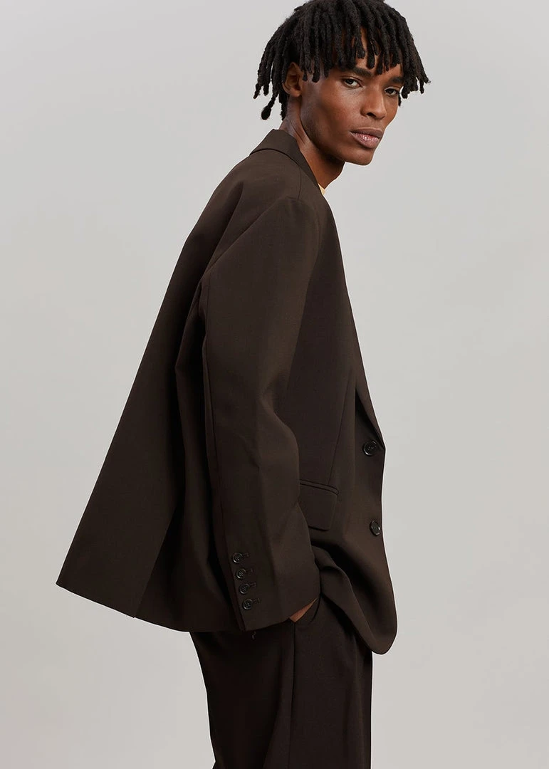 The Frankie Shop Beo Blazer - Dark Espresso Men