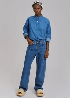 Siento Beya Denim Shirt - Medium Wash