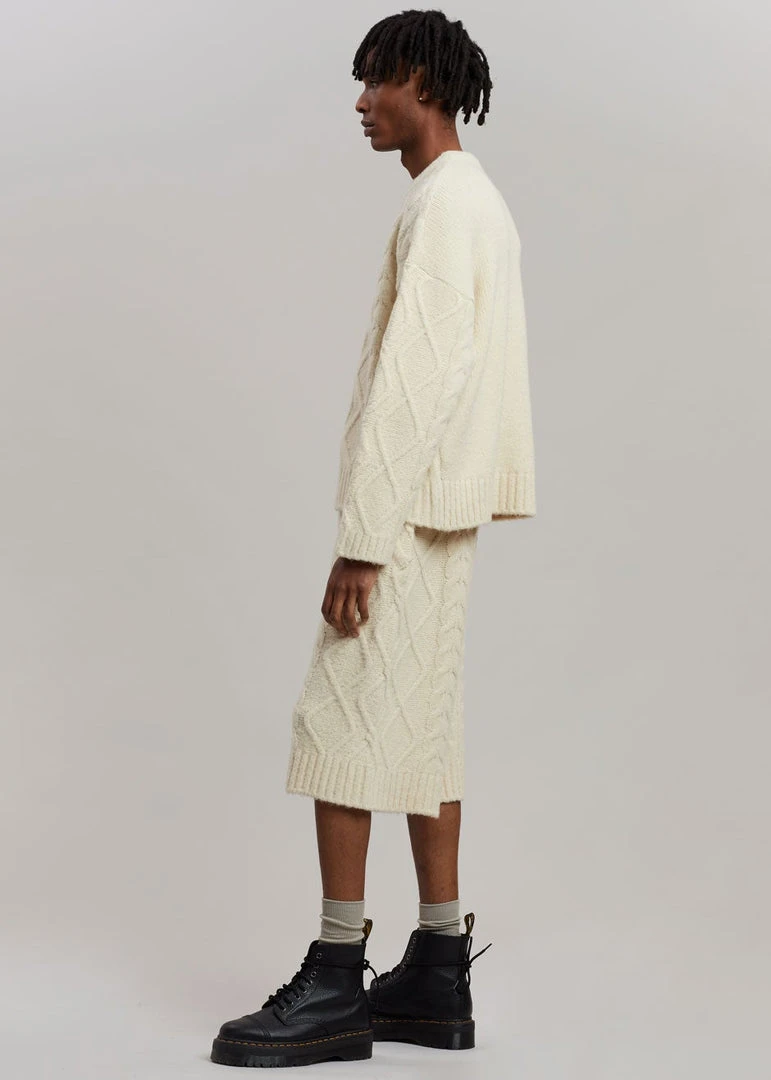 The Frankie Shop Brody Knit Shorts - Cream Men