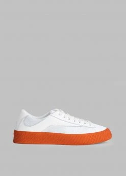 BY FAR Rodina Sneakers - Tangerine On White Men